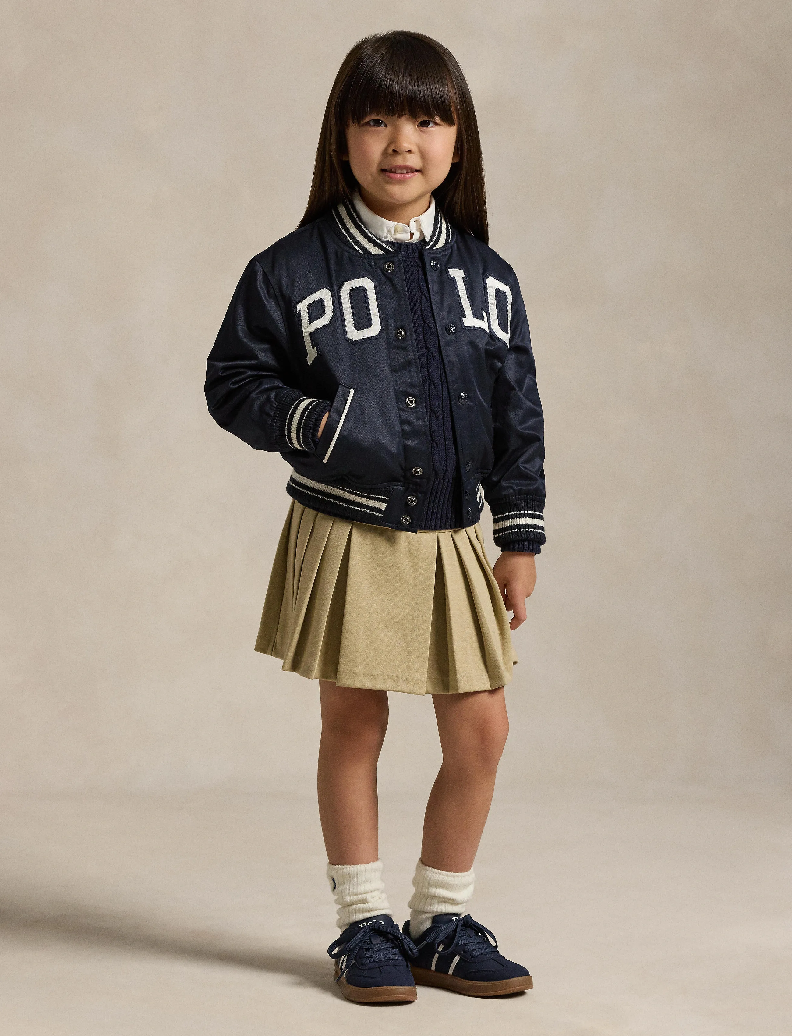 Ralph Lauren Kids - 20/2 COTTON-CABLE CN-TP-SWT - trøjer - rl navy w/ nevis - 5