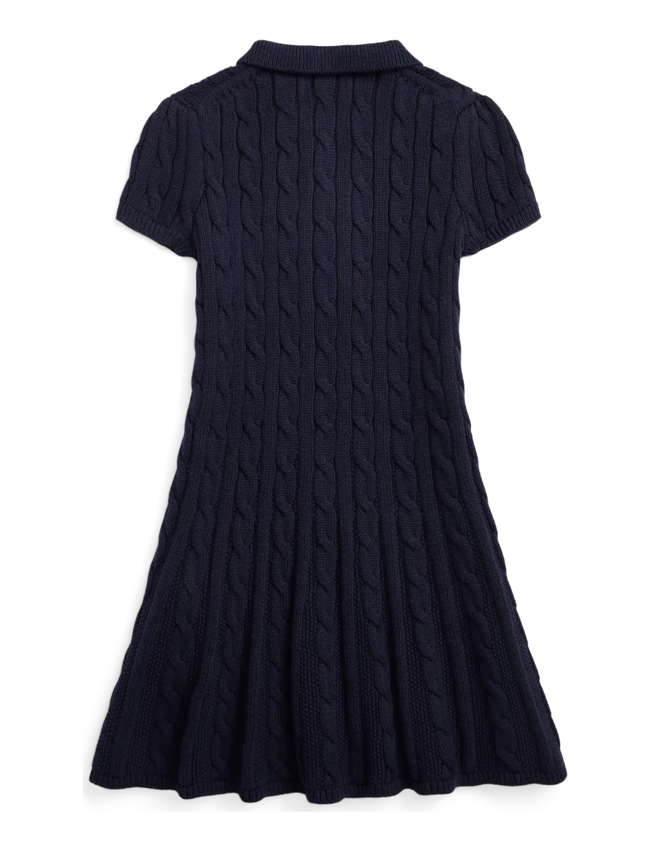 Ralph Lauren Kids - Cable-Knit Cotton Polo Sweater Dress - rl navy w/ prch c - 2