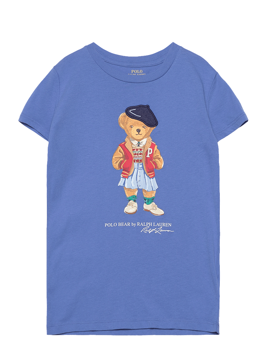 Ralph Lauren Kids - Polo Bear Cotton Jersey Tee - new england blue - 0