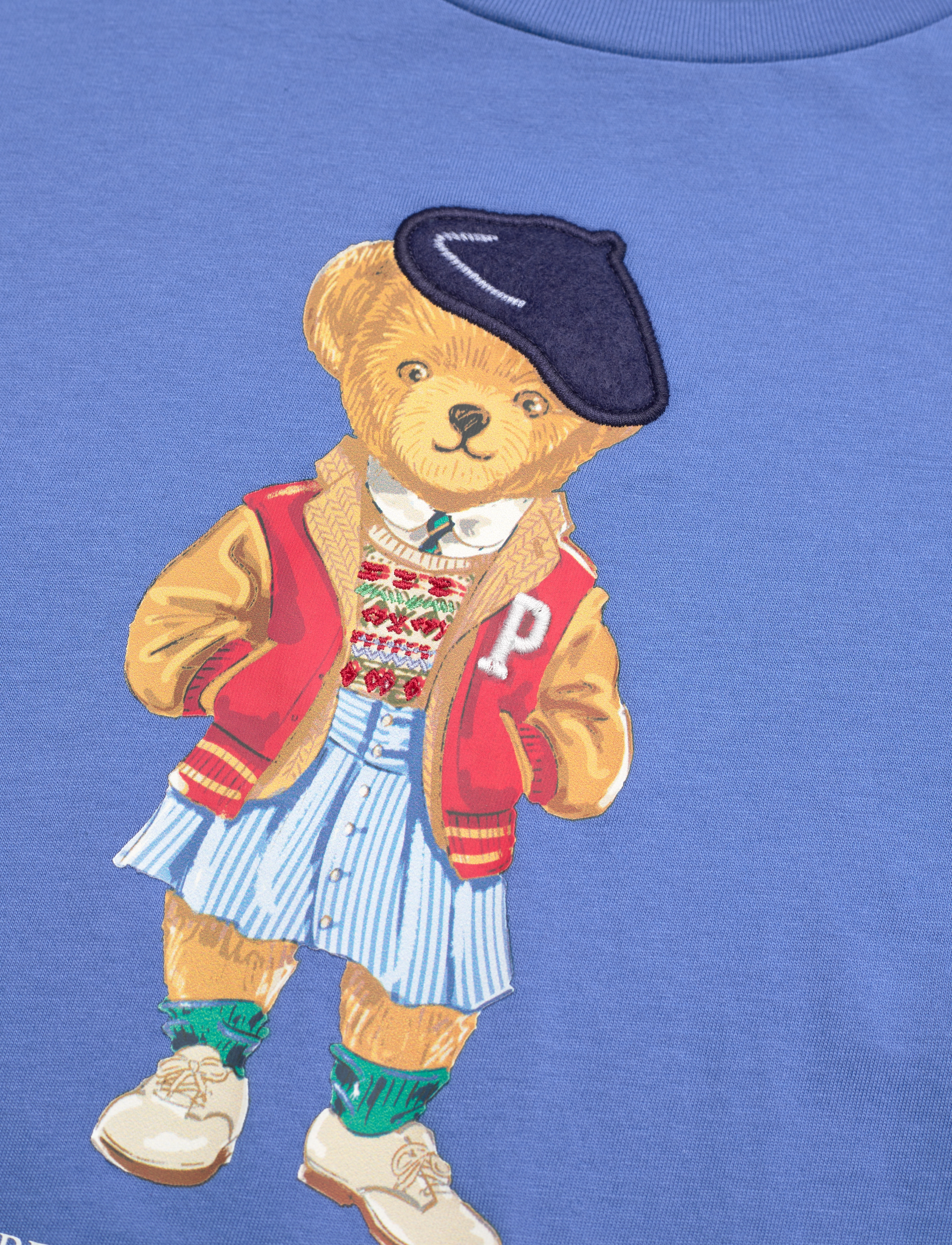 Ralph Lauren Kids - Polo Bear Cotton Jersey Tee - new england blue - 2