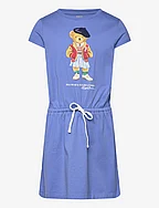 Polo Bear Cotton Jersey Dress - NEW ENGLAND BLUE