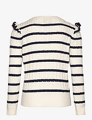 Ralph Lauren Kids - Striped Mini-Cable Cotton Cardigan - neuletakit - deckwash white/ne - 1