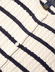 Ralph Lauren Kids - Striped Mini-Cable Cotton Cardigan - neuletakit - deckwash white/ne - 2