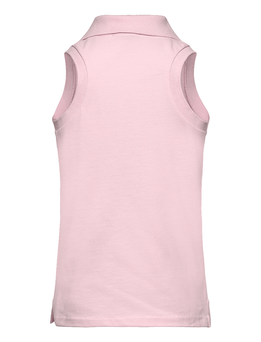 Ralph Lauren Kids - Sleeveless Cotton Mesh Polo Shirt - hint of pink - 1