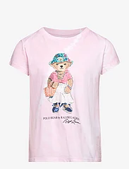 Ralph Lauren Kids - Polo Bear Tie-Dye Cotton Jersey Tee - lyhythihaiset t-paidat - hint of pink tie - 0