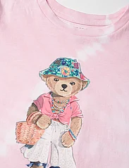 Ralph Lauren Kids - Polo Bear Tie-Dye Cotton Jersey Tee - lyhythihaiset t-paidat - hint of pink tie - 2