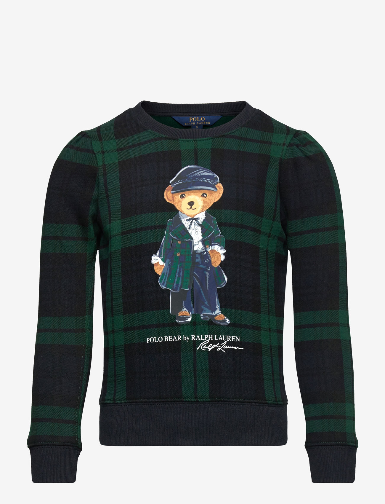 Ralph Lauren Kids Plaid Polo Bear Fleece Sweatshirt (RAF312952154)  Sweatshirts