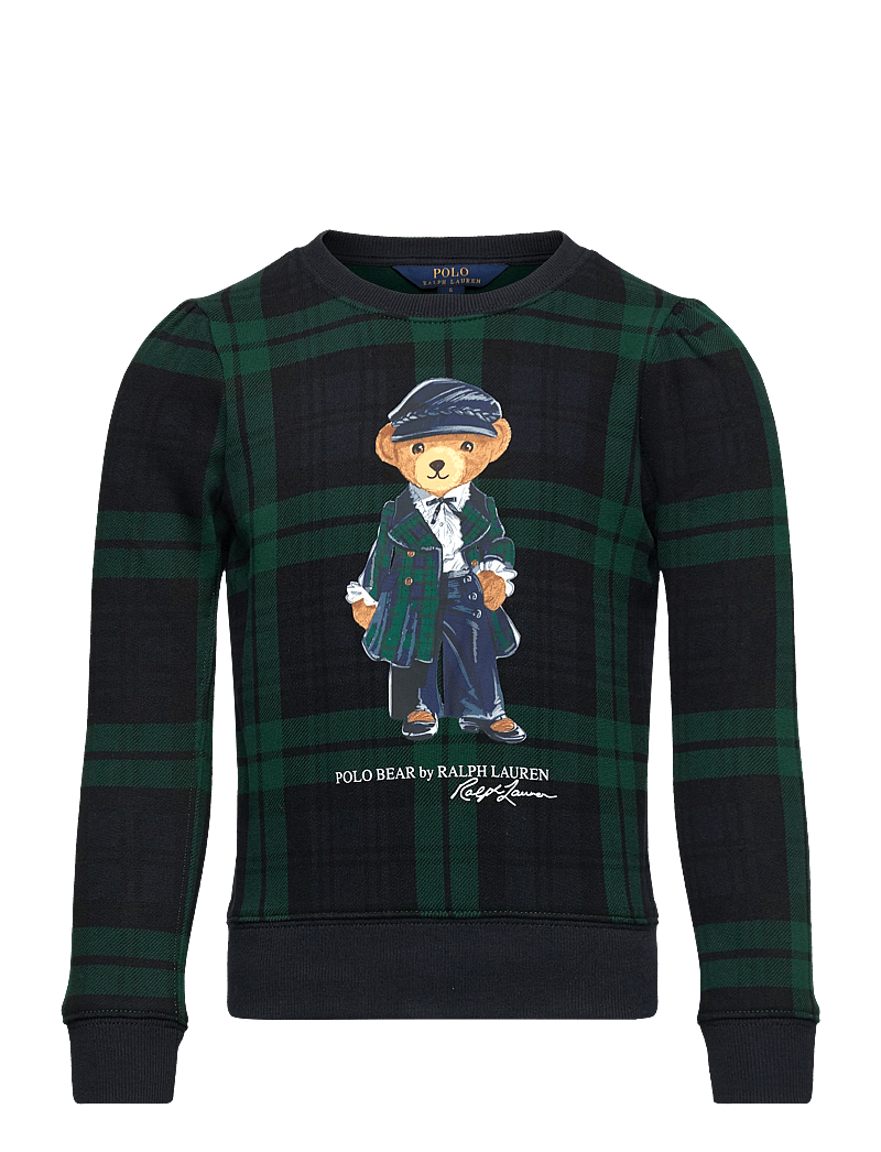 Ralph Lauren Kids Plaid Polo Bear Fleece Sweatshirt (RAF312952154) Sweatshirts