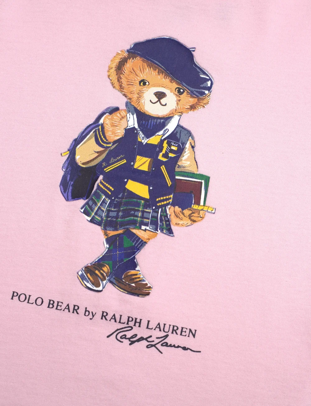 Ralph Lauren Kids - Polo Bear Cotton Jersey Tee - kurzärmelige - hint of pink - 2