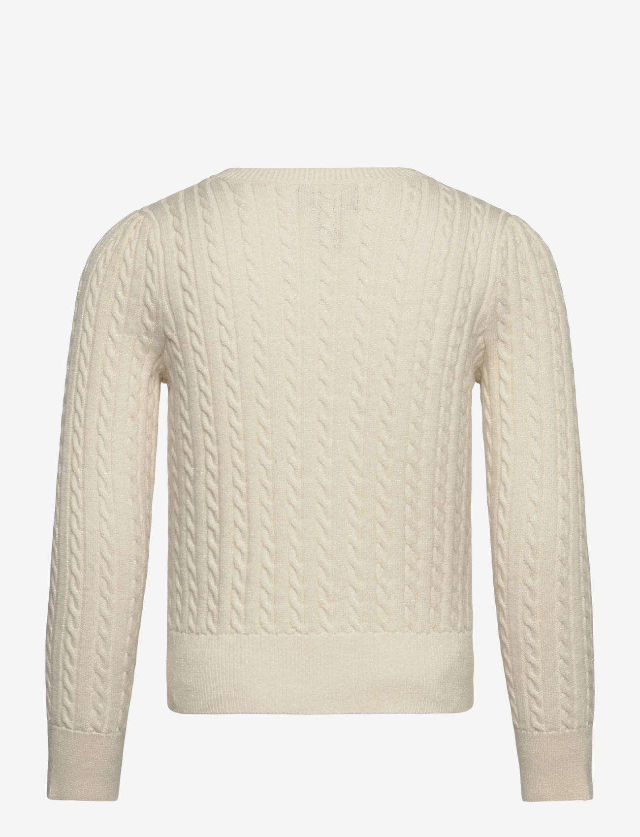 Ralph Lauren Kids - Metallic Cable Cotton-Blend Cardigan - cardigans - clubhouse cream - 2