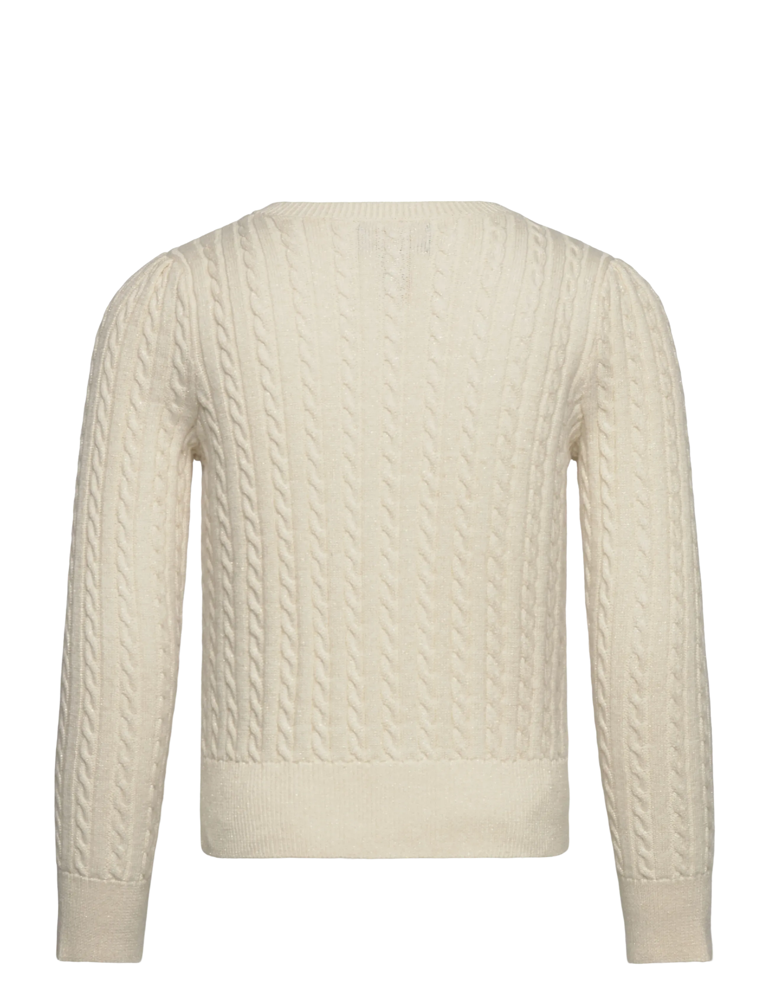 Ralph Lauren Kids - Metallic Cable Cotton-Blend Cardigan - cardigans - clubhouse cream - 2
