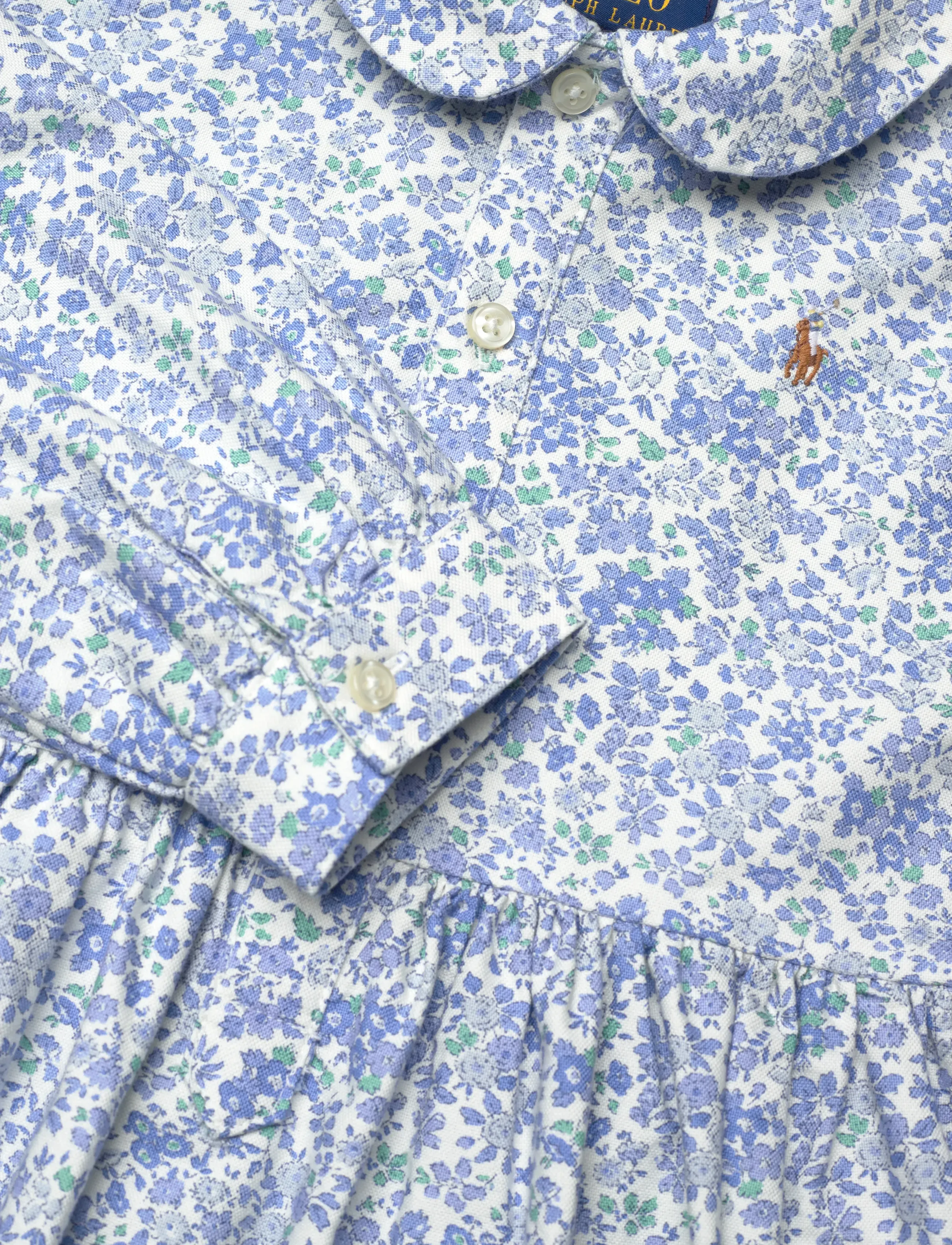 Ralph Lauren Kids - Floral Cotton Oxford Shirtdress - carolan floral ne - 2