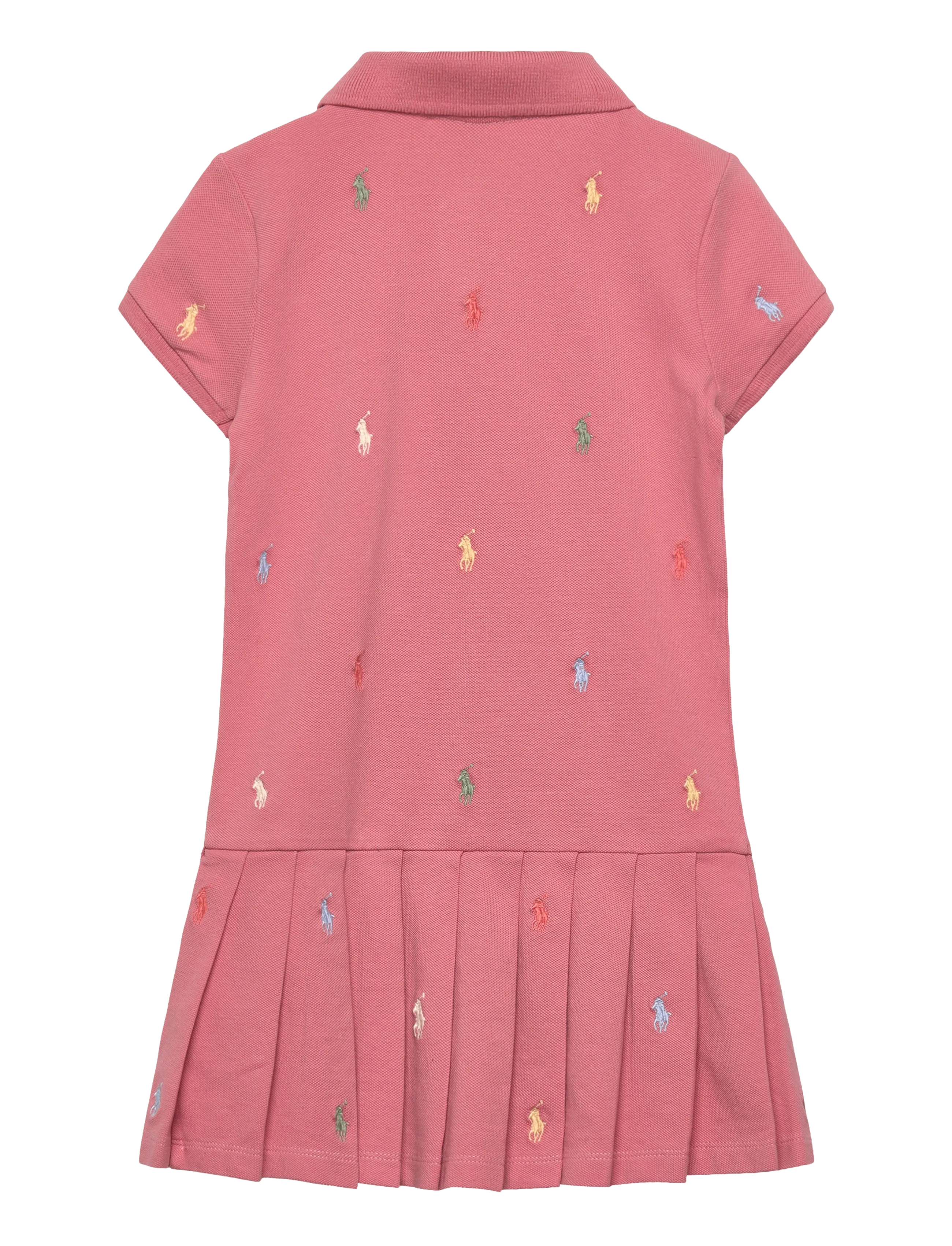 Ralph Lauren Kids - Polo Pony Stretch Mesh Polo Dress - faded peony - 1