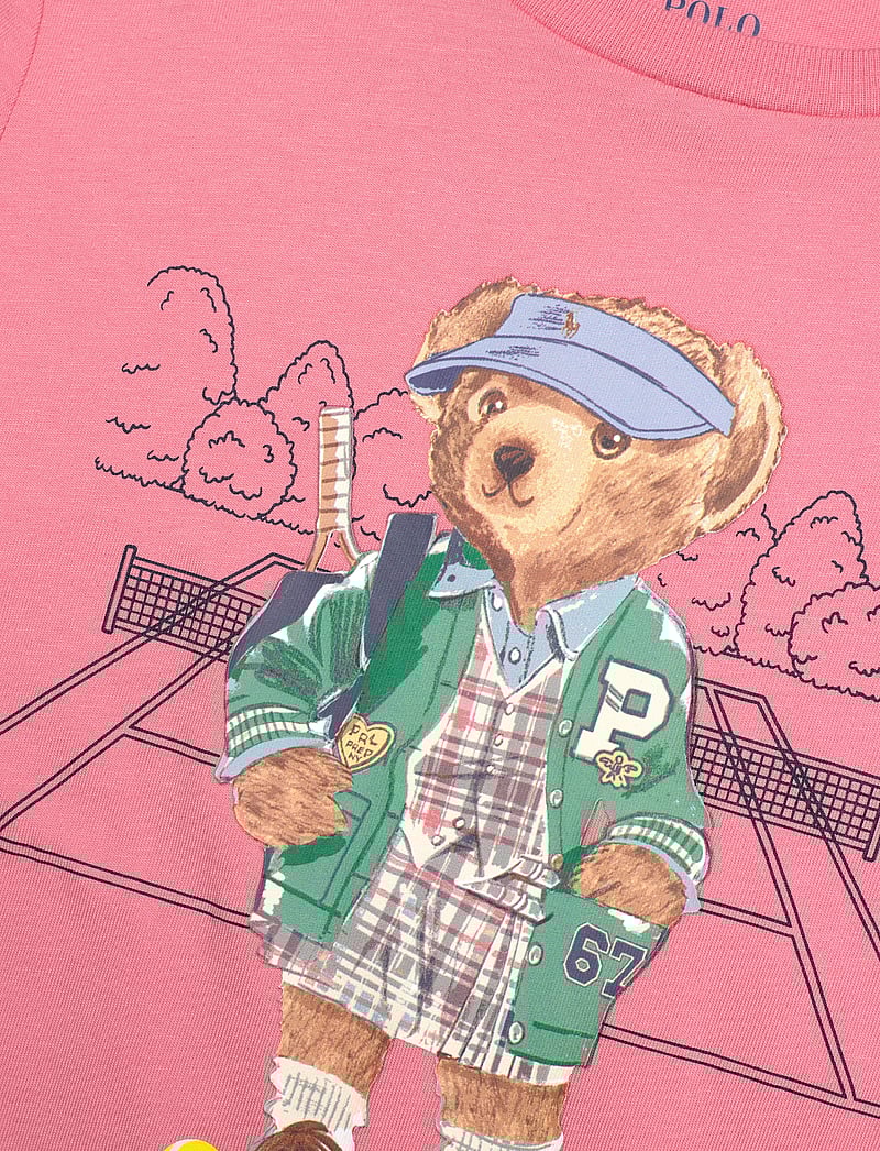 Ralph Lauren Kids - Polo Bear Cotton Jersey Tee - kurzärmelige - faded peony - 2