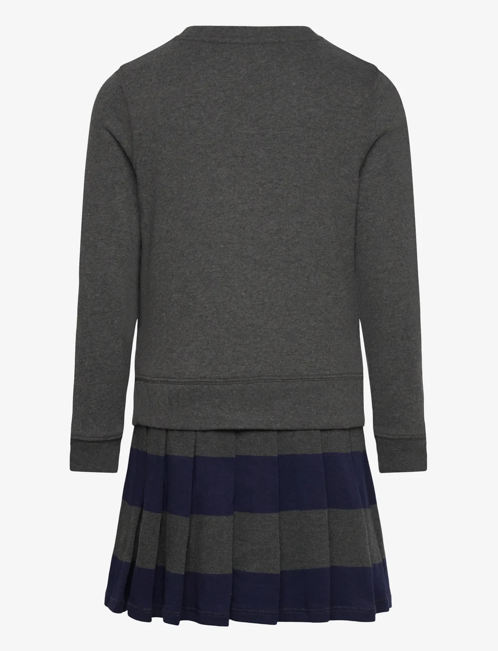 Ralph Lauren Kids - Big Pony Fleece Sweatshirt Dress - langærmede hverdagskjoler - windsor heather - 2