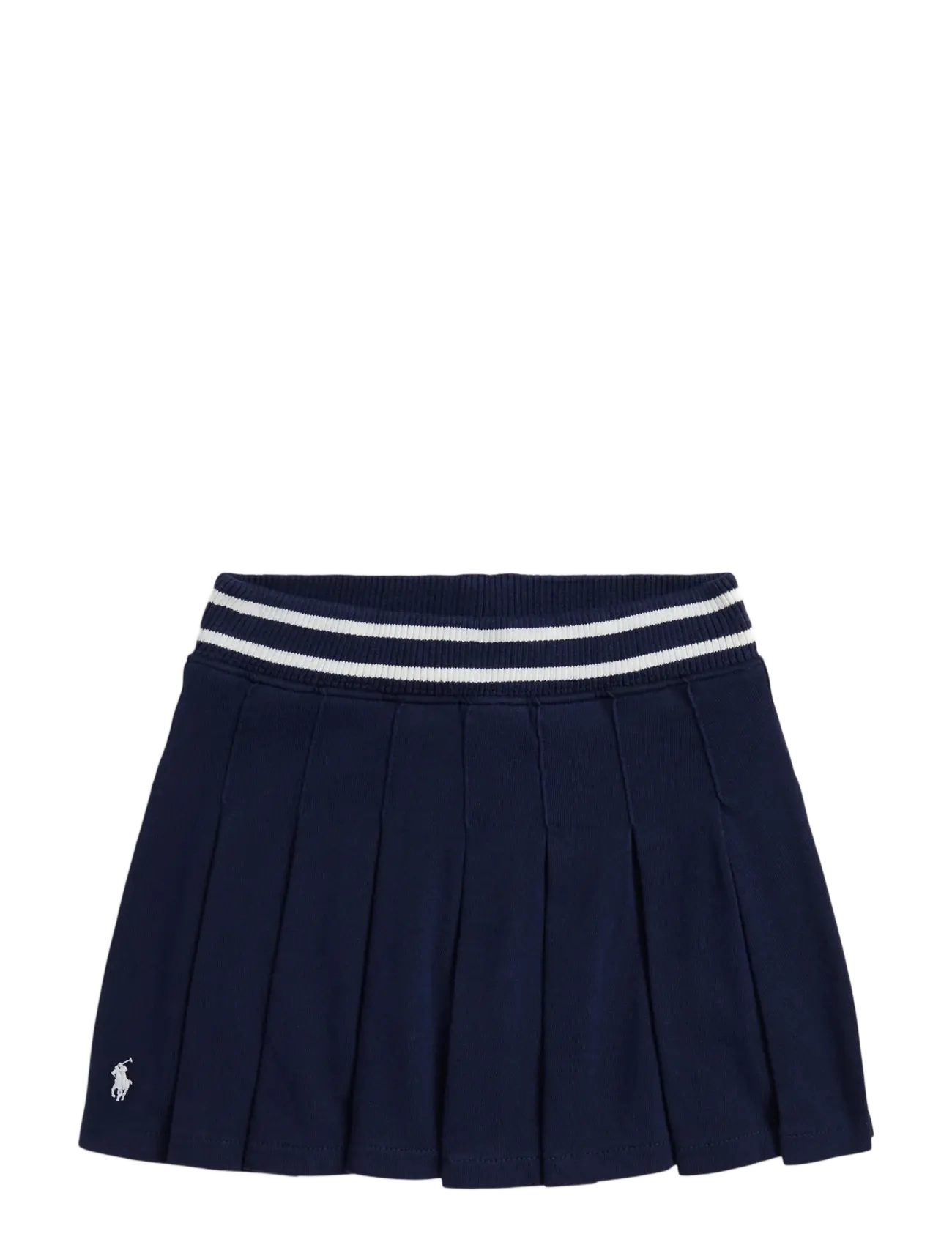 Ralph Lauren Kids Pleated Cotton Jersey Skort - Lapsed 98–134 - REFINED NAVY / navy