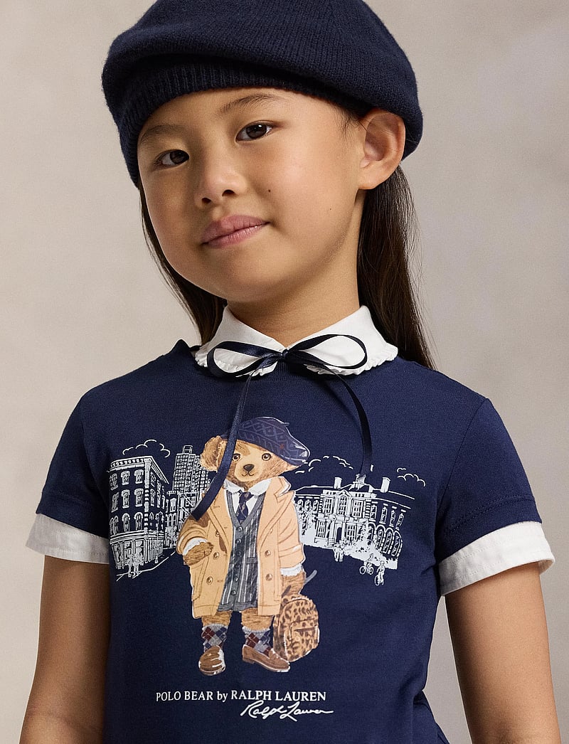 Ralph Lauren Kids - Polo Bear Cotton Jersey Tee - short-sleeved t-shirts - refined navy - 3
