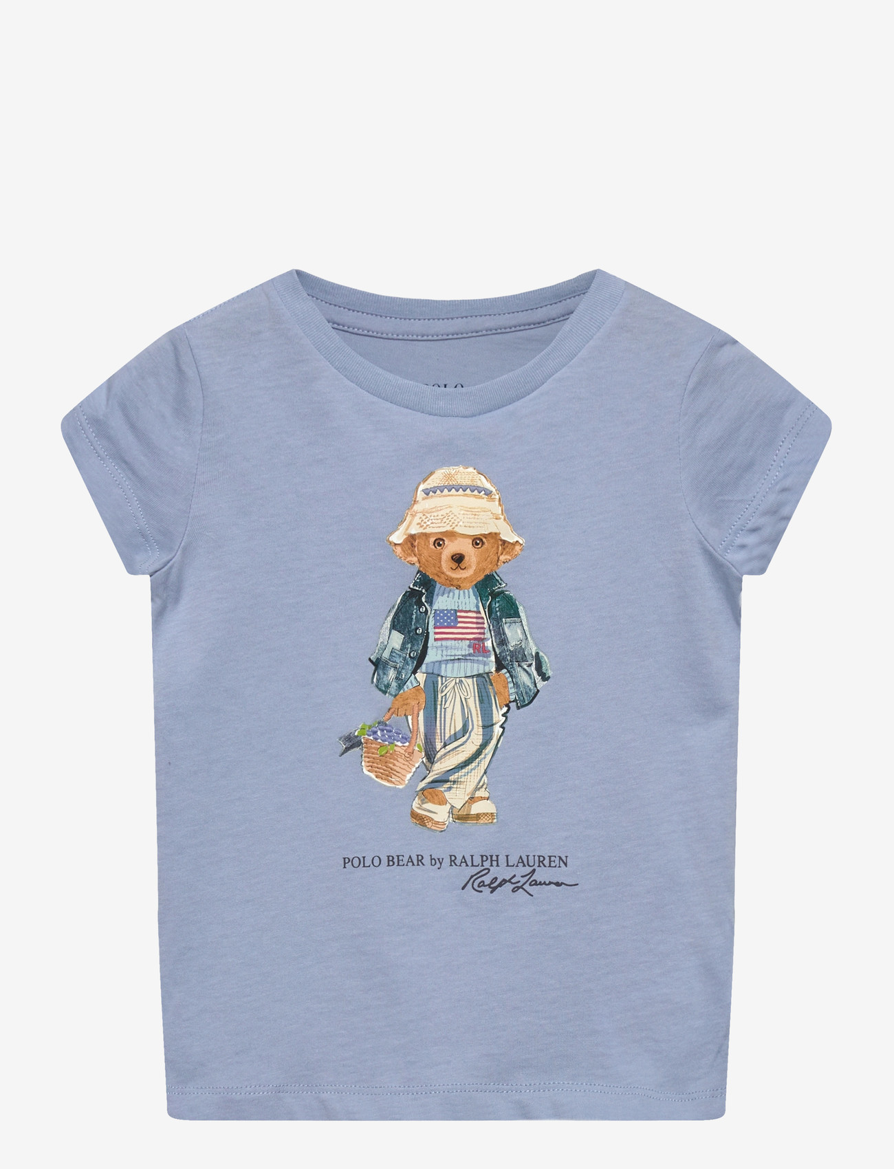 Ralph Lauren Kids Polo Bear Cotton Jersey Tee - Överdelar - ESTATE BLUE / blue