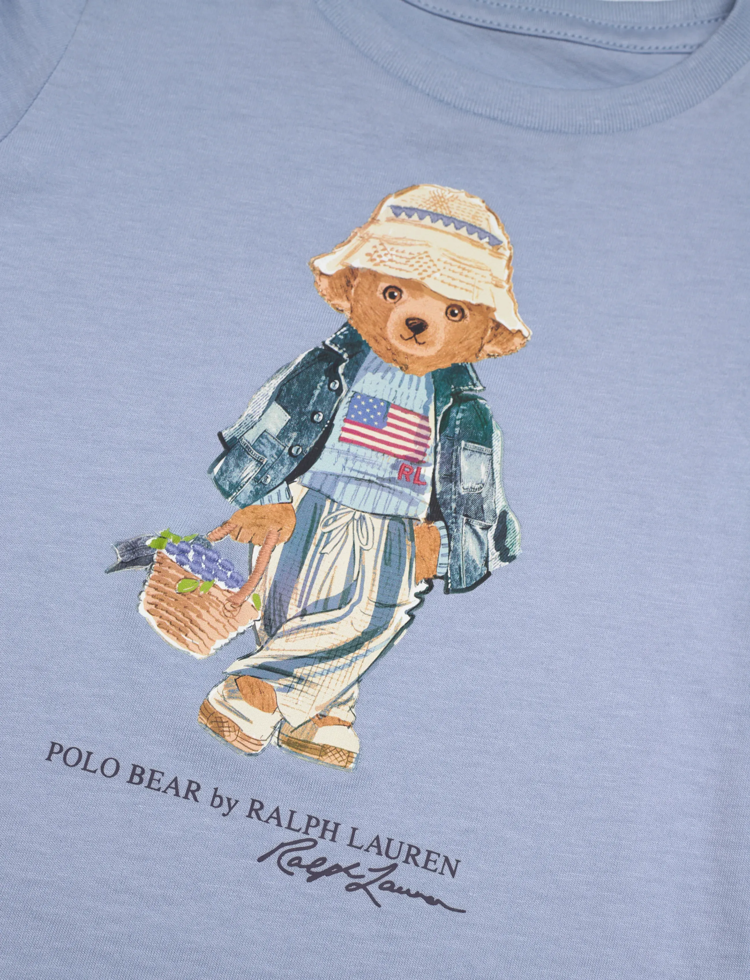 Ralph Lauren Kids - Polo Bear Cotton Jersey Tee - kortærmede t-shirts - estate blue - 2