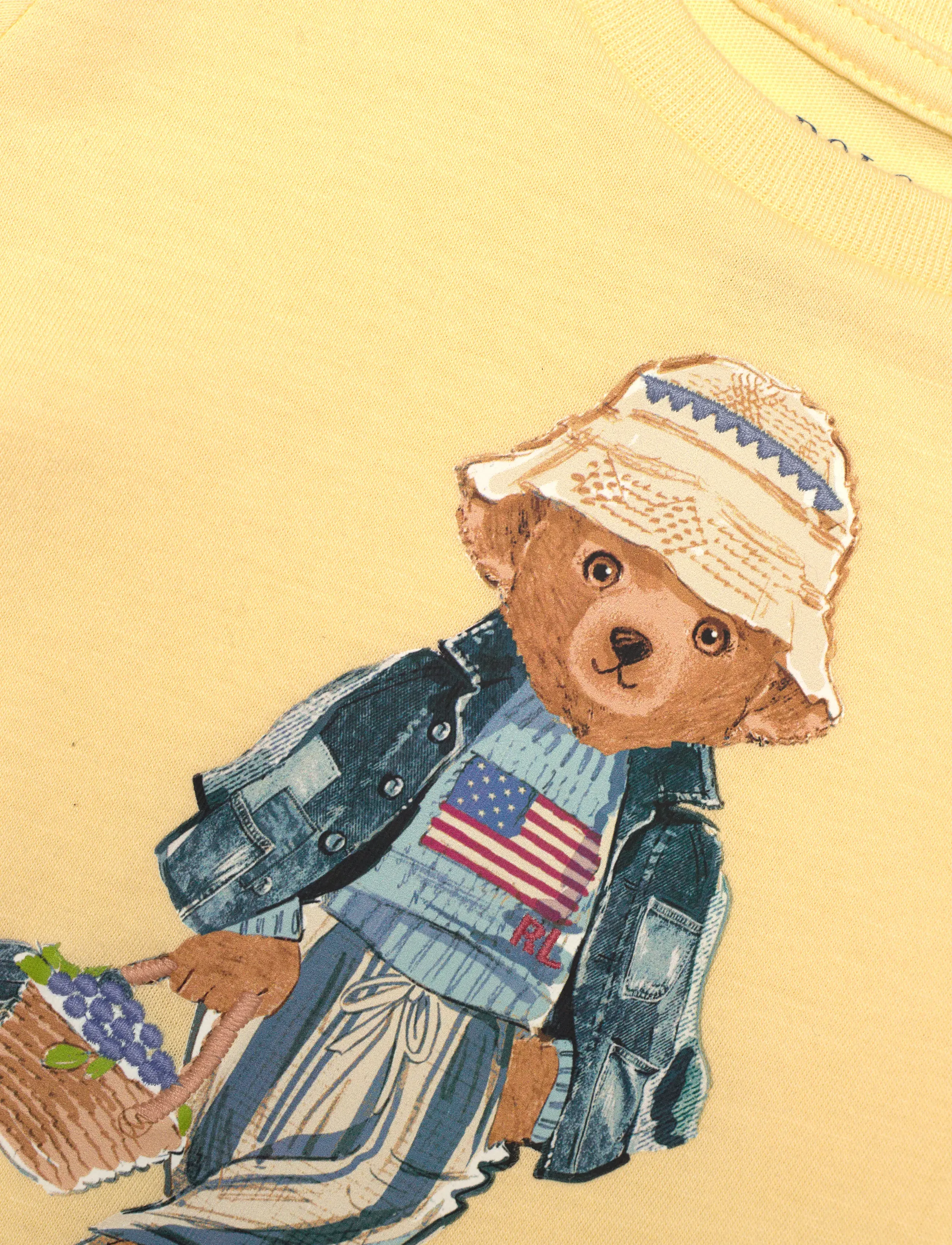 Ralph Lauren Kids - Polo Bear Cotton Jersey Dress - t-bird yellow - 2