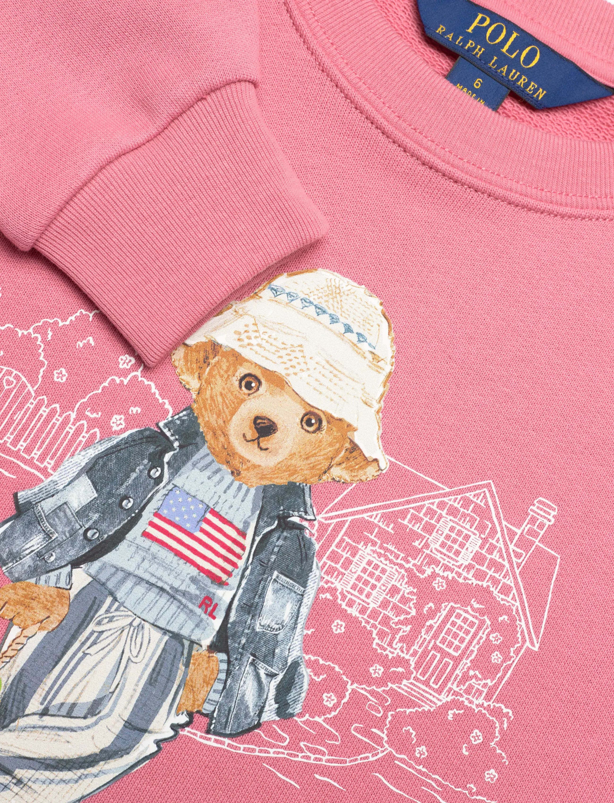 Ralph Lauren Kids - Polo Bear Terry Sweatshirt - sweatshirts - desert rose - 2