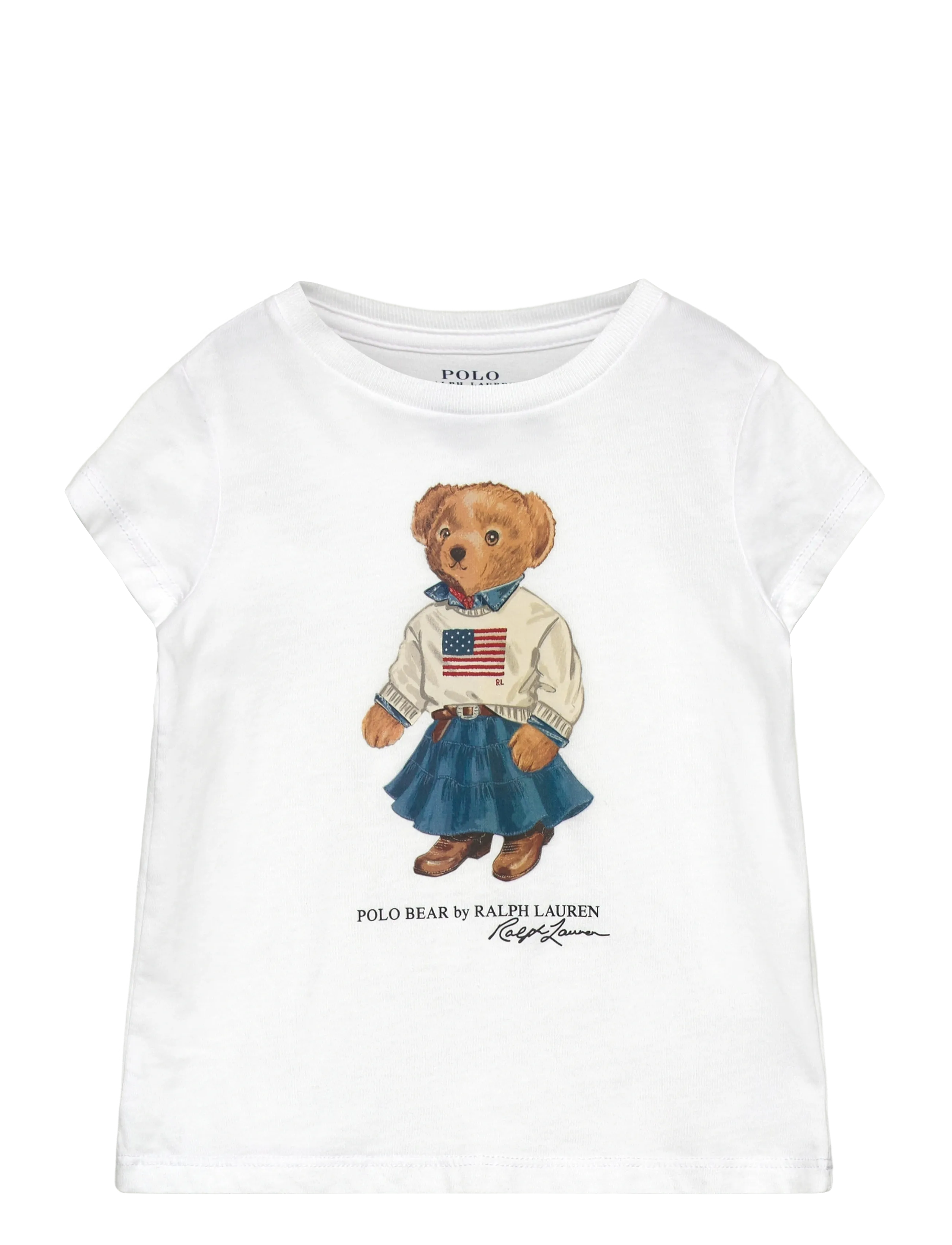 Ralph Lauren Kids - 26/1 JERSEY-KNT-T-SHIRT - kurzärmelige - white - 1