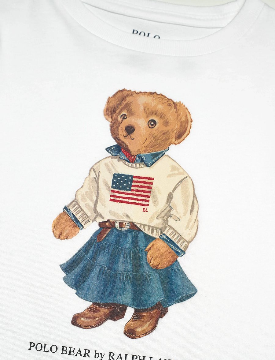Ralph Lauren Kids - 26/1 JERSEY-KNT-T-SHIRT - kortærmede t-shirts - white - 5
