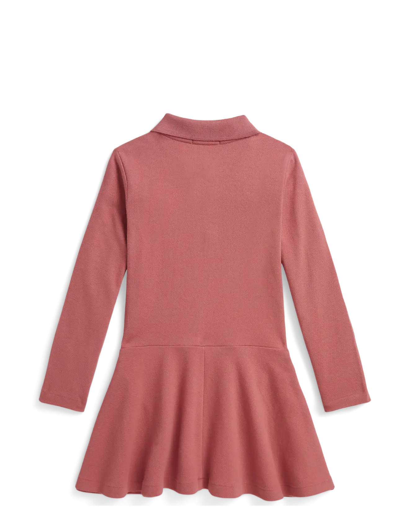 Ralph Lauren Kids - Stretch Mesh Polo Dress - long-sleeved casual dresses - canvas pink - 2