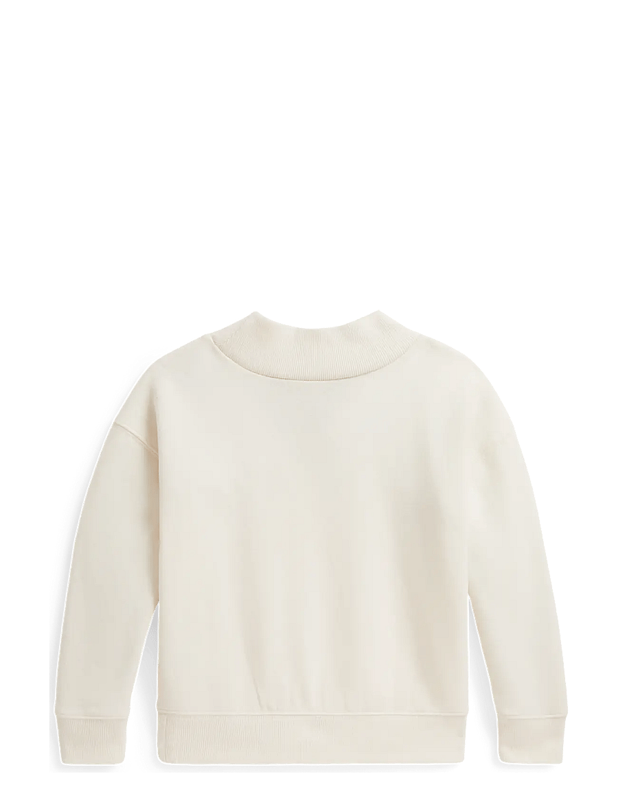 Ralph Lauren Kids - Polo Bear Fleece Boxy Sweatshirt - sweatshirts - clubhouse cream - 1
