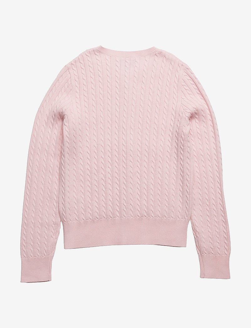 Ralph Lauren Kids - Mini-Cable Cotton Cardigan - cardigans - hint of pink - 2