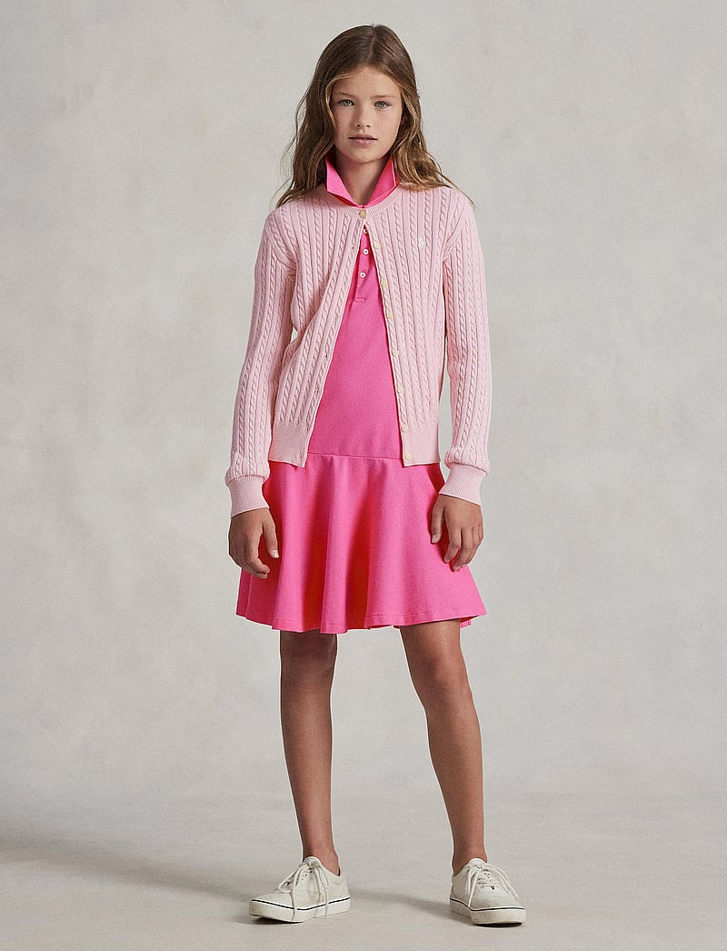 Ralph Lauren Kids - Mini-Cable Cotton Cardigan - cardigans - hint of pink - 0