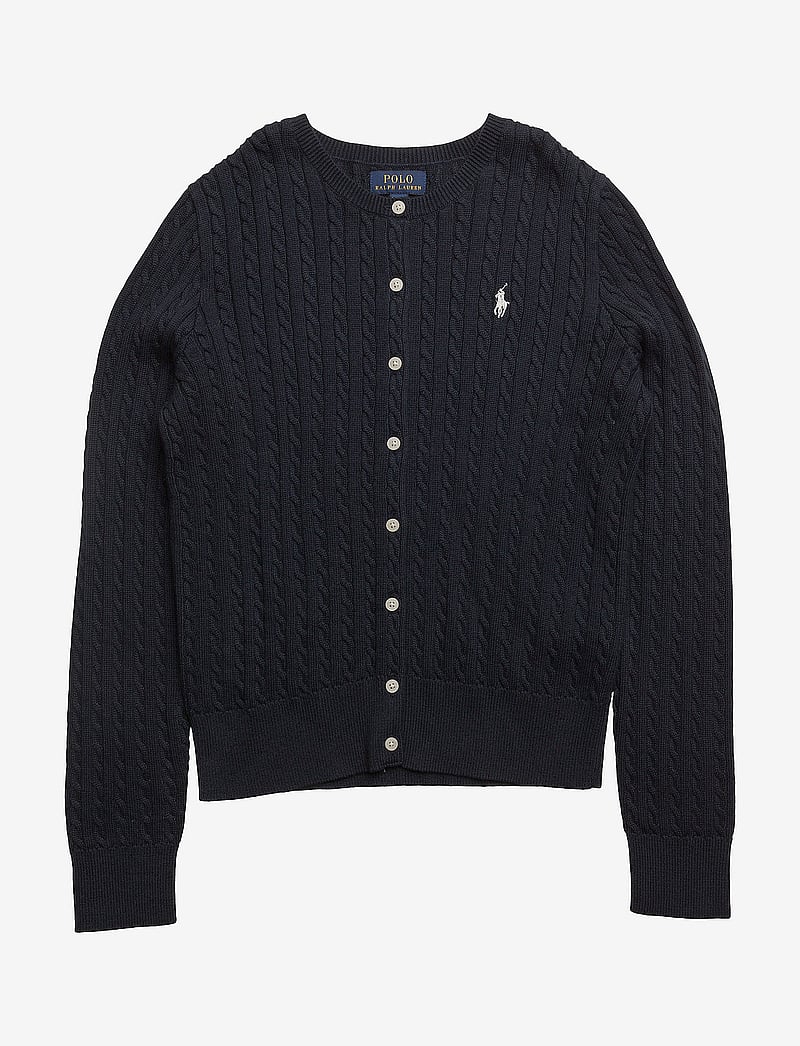 Ralph Lauren Kids - Mini-Cable Cotton Cardigan - cardigans - hunter navy - 0
