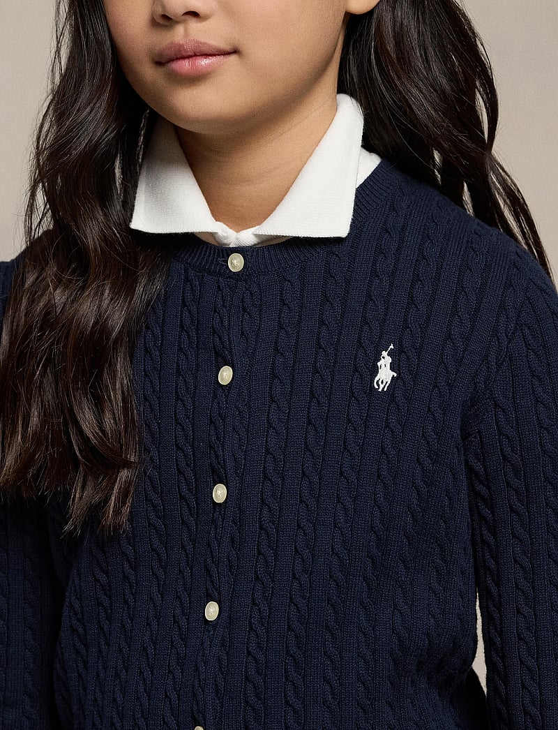 Ralph Lauren Kids - Mini-Cable Cotton Cardigan - kardiganid - hunter navy - 2