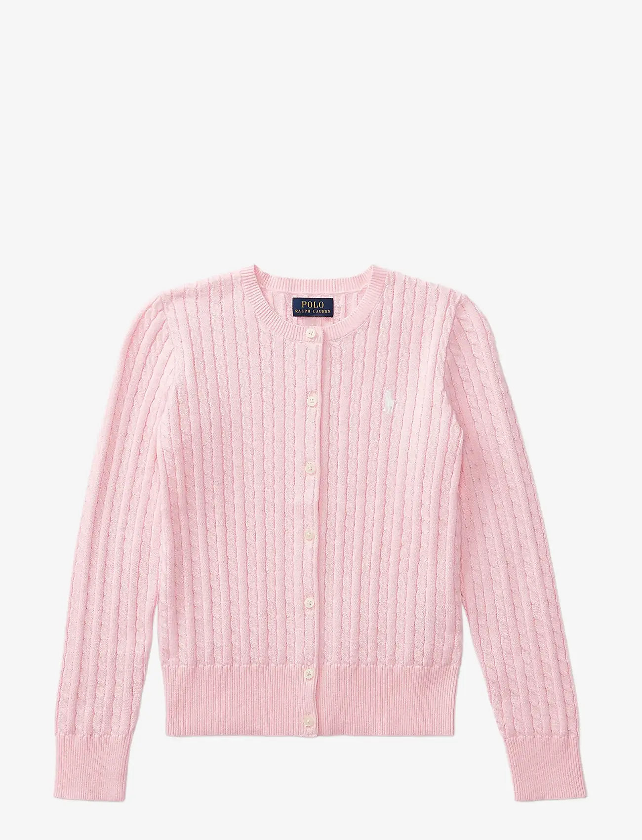 Ralph Lauren Kids - Mini-Cable Cotton Cardigan - jakas - hint of pink - 1