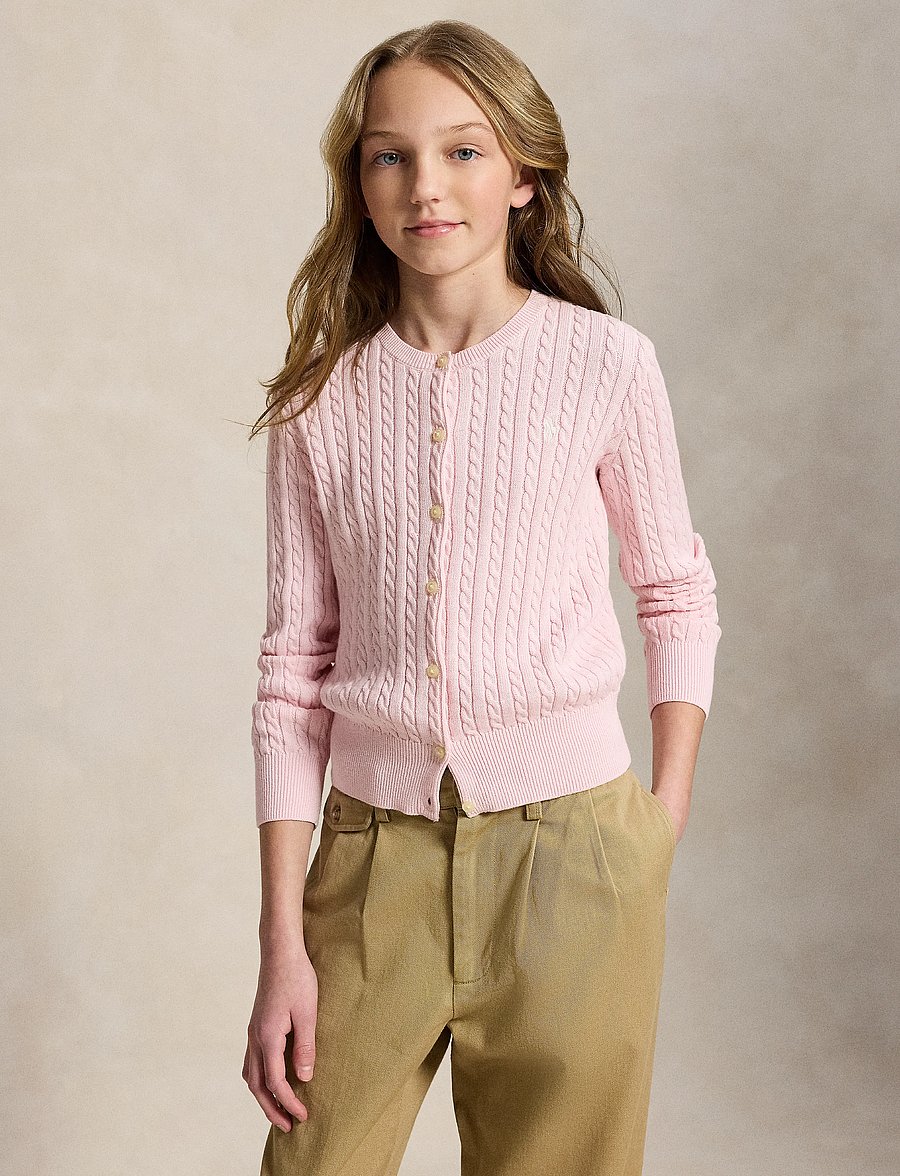 Ralph Lauren Kids - COTTON-TP-SWT - gebreide vesten - hint of pink - 0