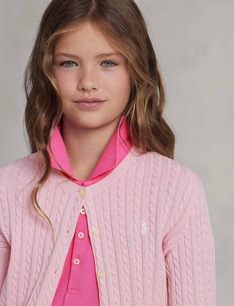 Ralph Lauren Kids - COTTON-TP-SWT - gebreide vesten - hint of pink - 5