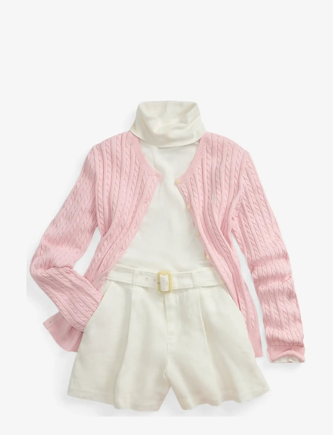 Ralph Lauren Kids - COTTON-TP-SWT - cardigans - hint of pink - 4