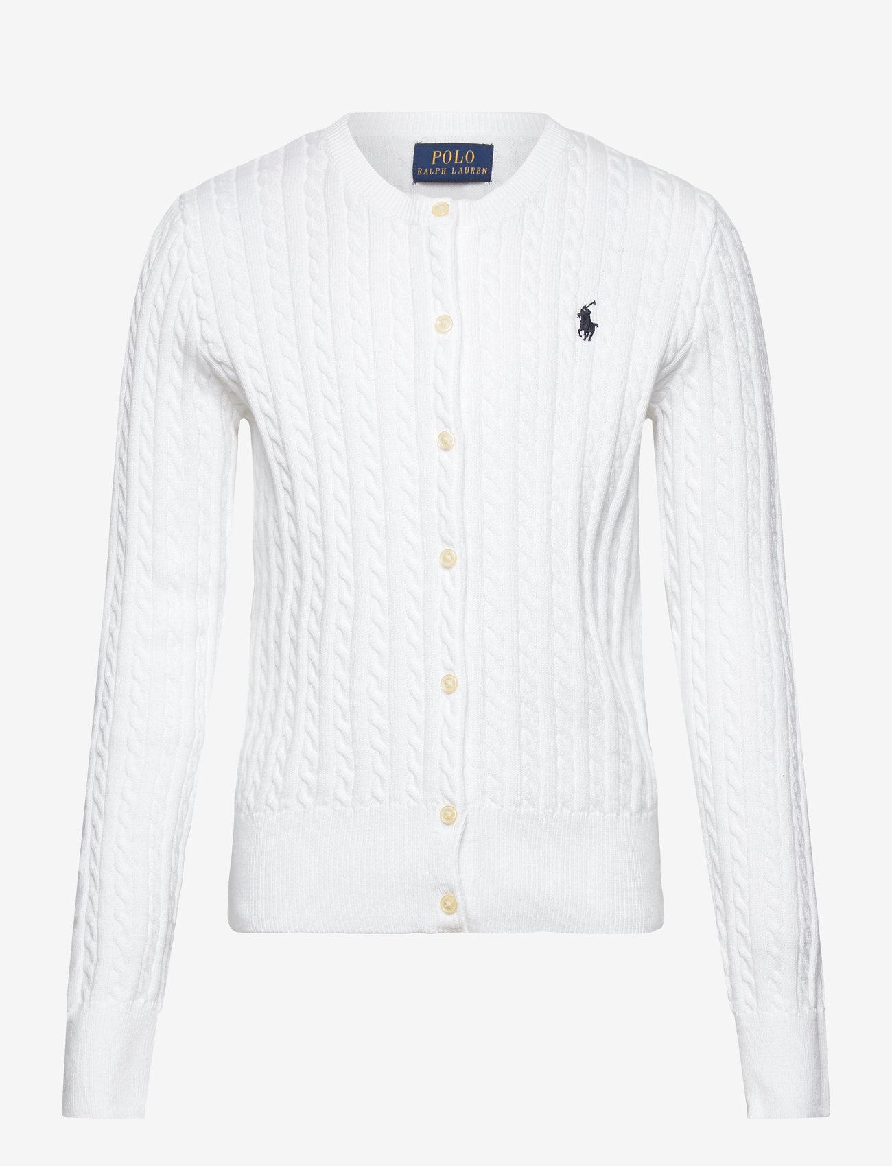 Ralph Lauren Kids - COTTON-TP-SWT - cardigans - optic white w/ na - 1