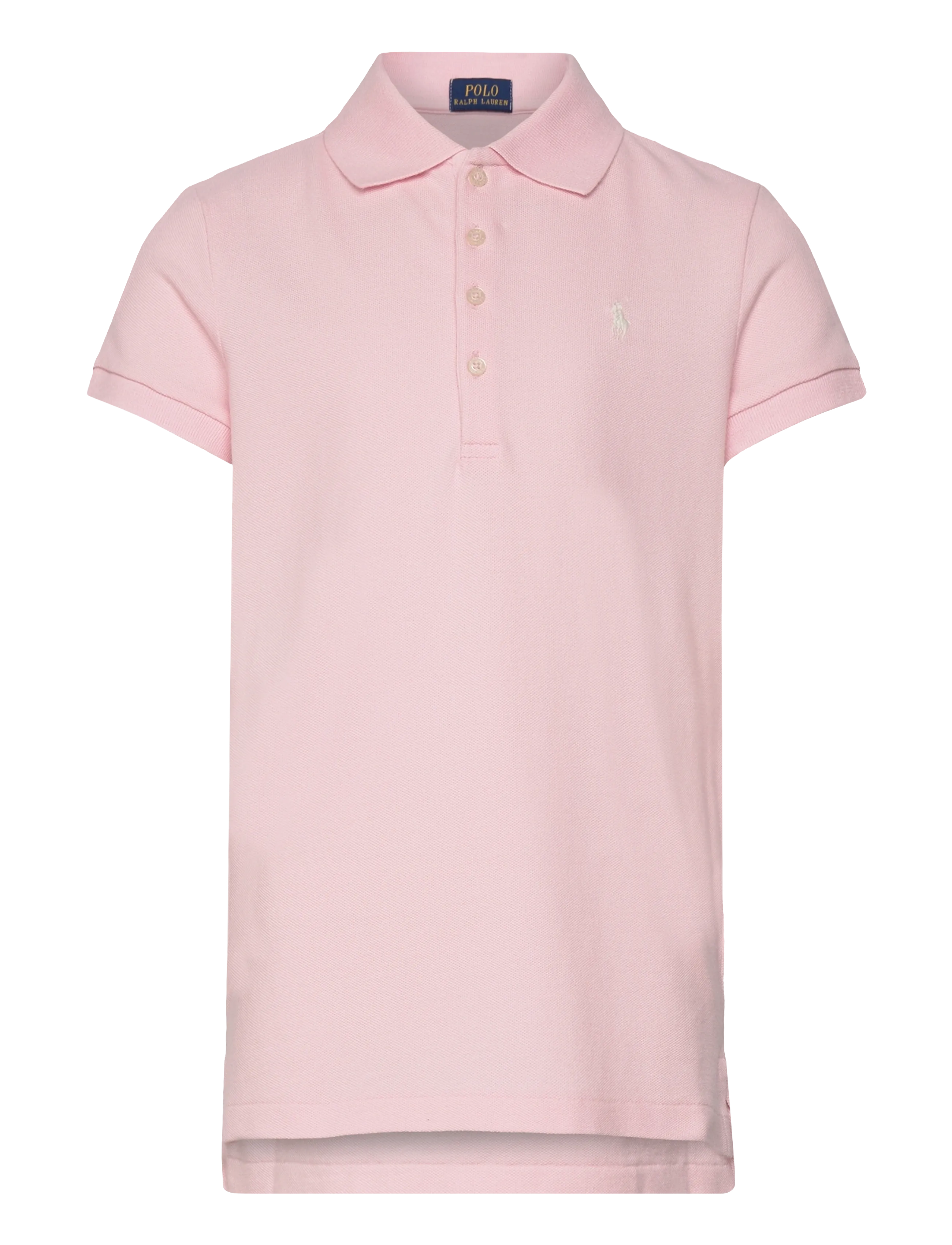 Ralph Lauren Kids Stretch Cotton Mesh Polo Shirt - Poloshirts - HINT OF PINK / pink/rose