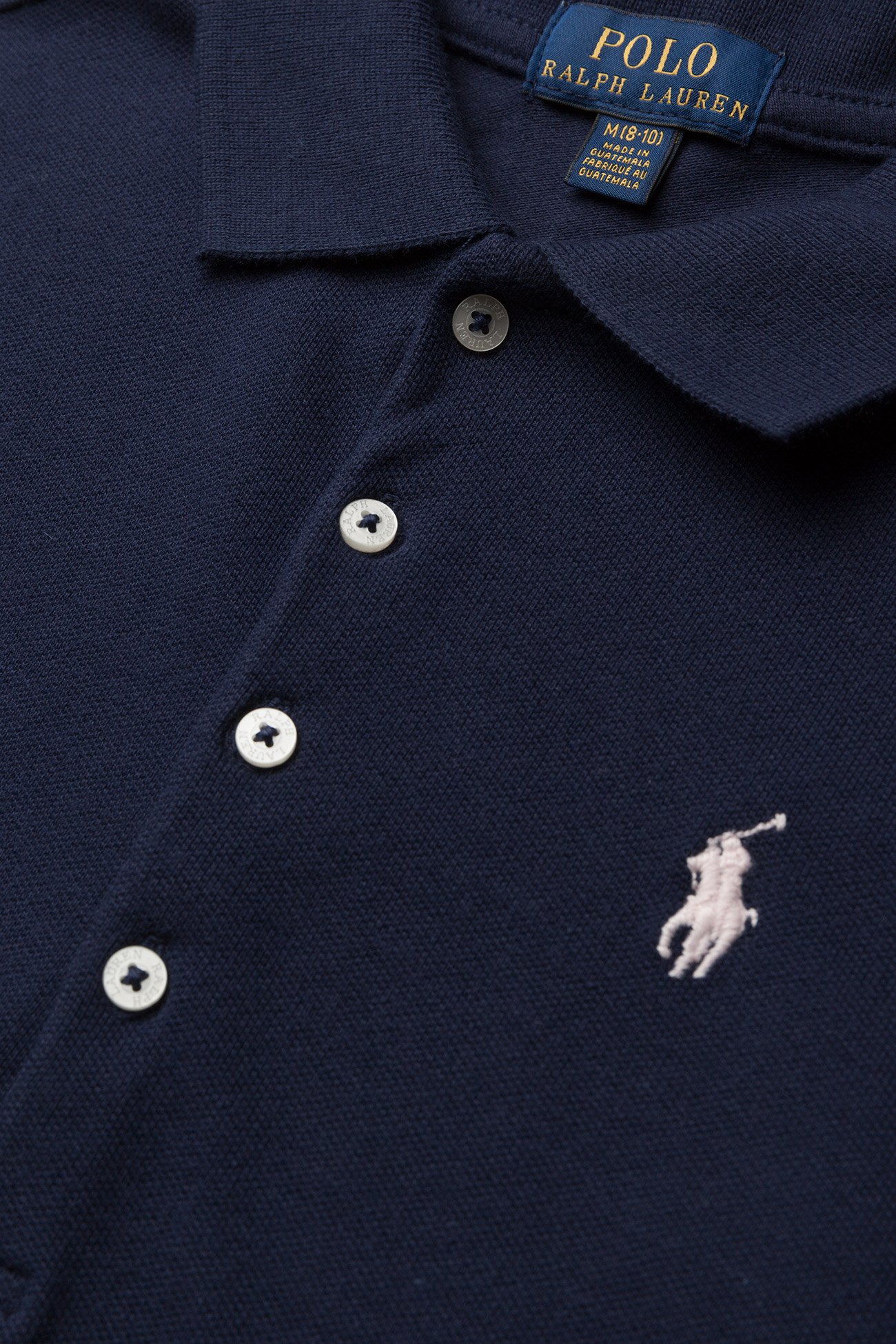 Ralph Lauren Kids - Stretch Cotton Mesh Polo Shirt - kortærmede poloer - refined navy - 5