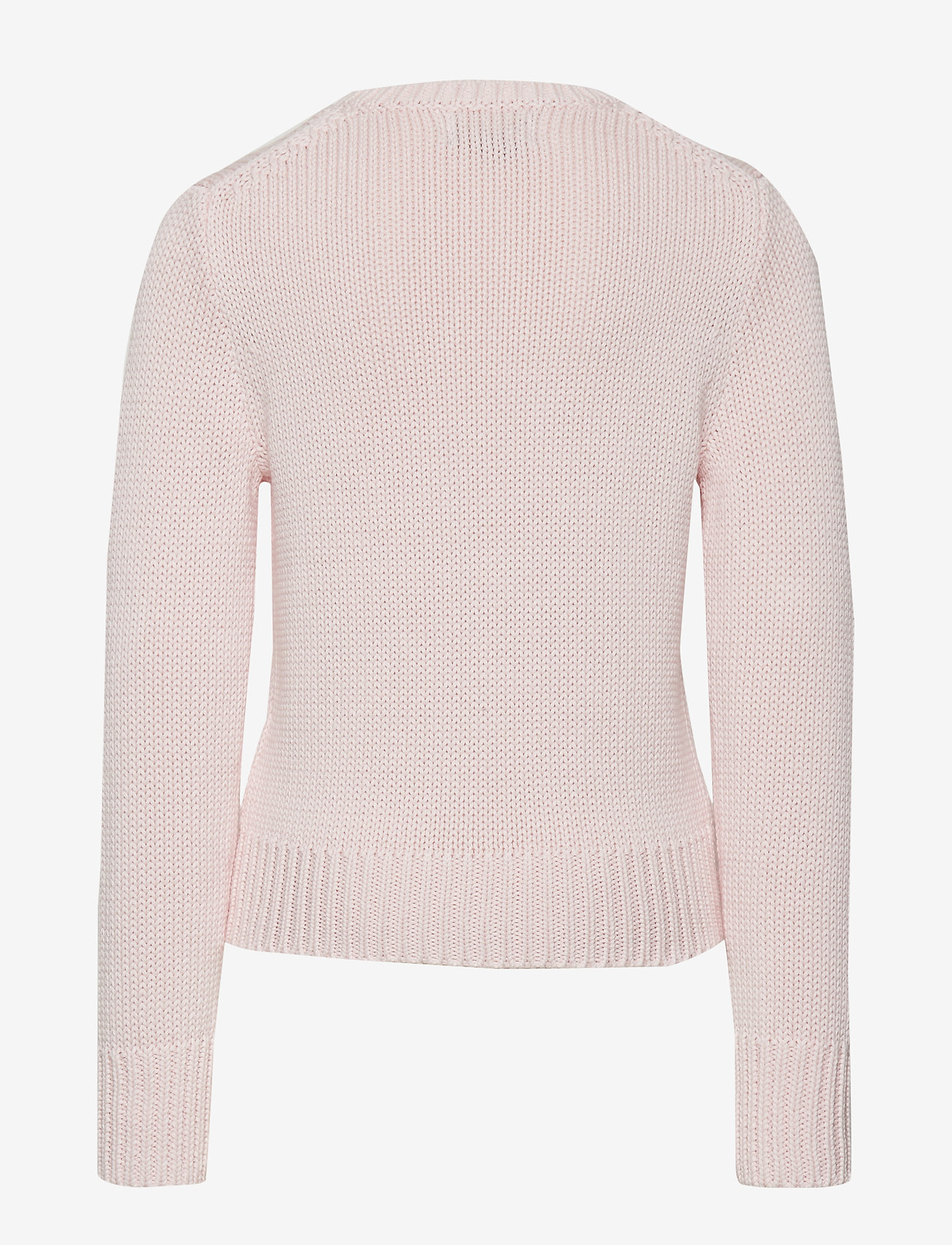 Ralph Lauren Kids - Flag Cotton Crewneck Sweater - trøjer - acacia pink - 1