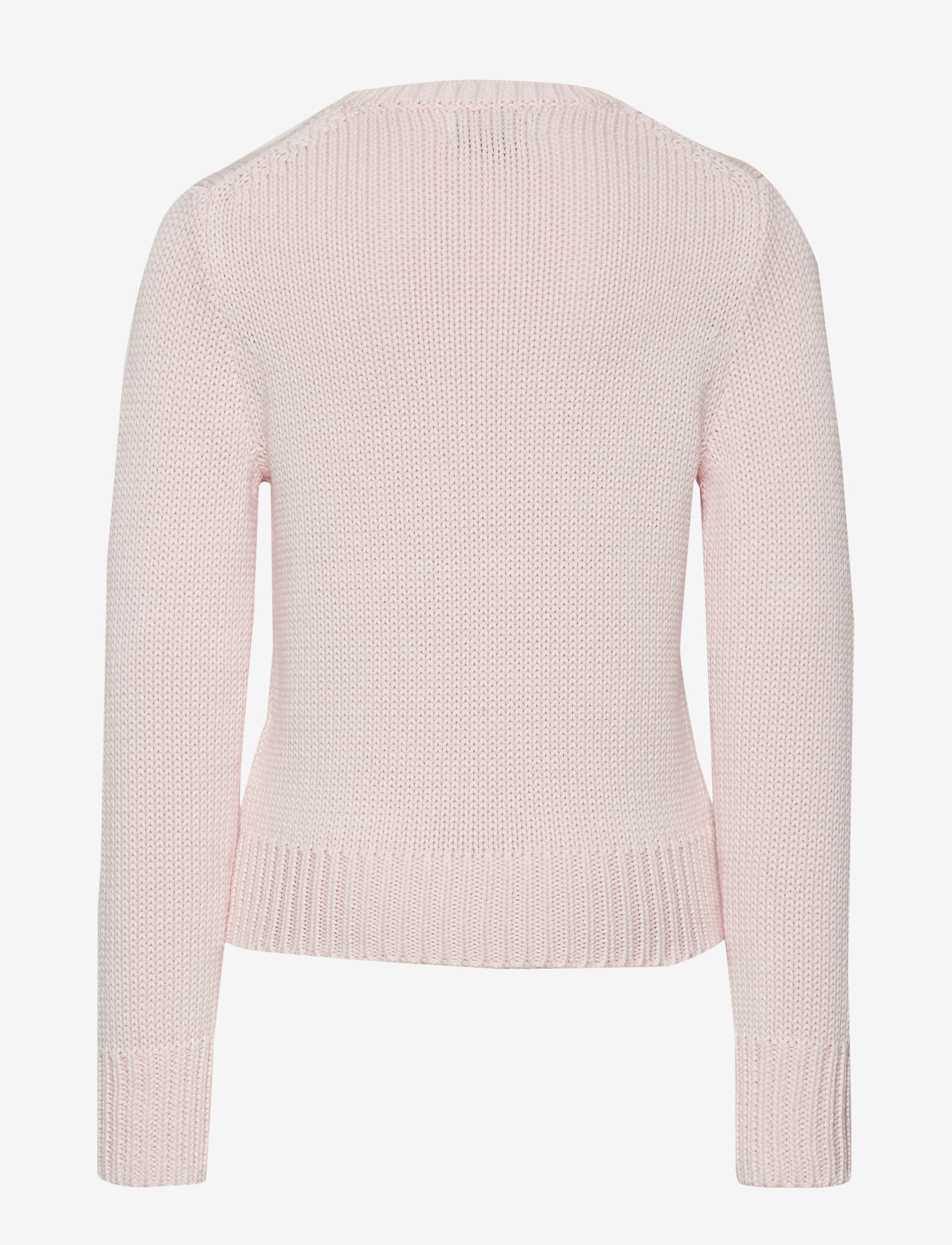 Ralph Lauren Kids - Flag Cotton Crewneck Sweater - trøjer - acacia pink - 1