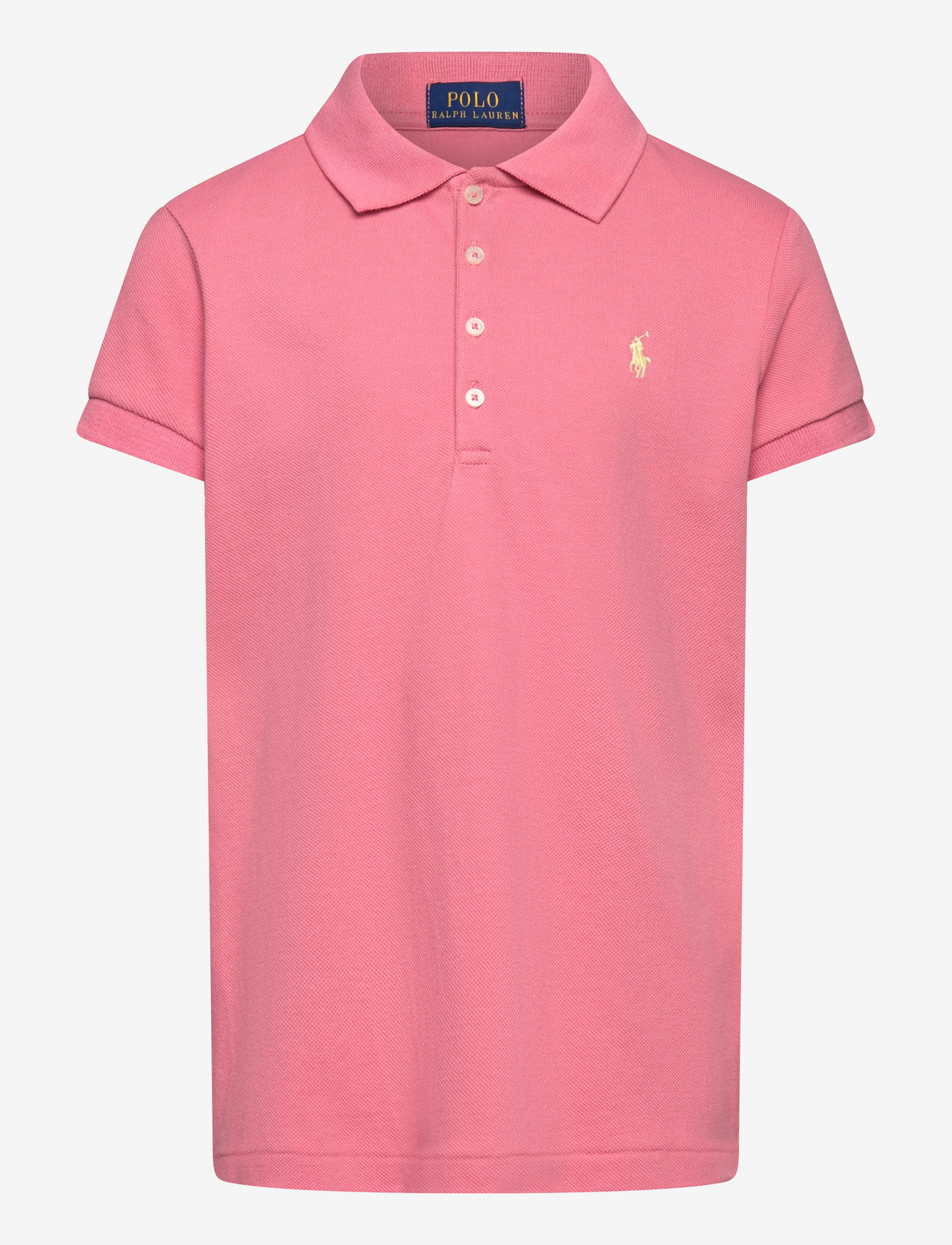 Ralph Lauren Kids - STRETCH MESH-SS POLO SHRT-TP-KNT - lühikeste varrukatega polod - desert rose - 0