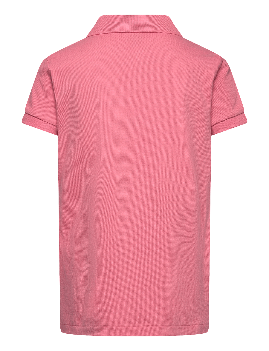 Ralph Lauren Kids - STRETCH MESH-SS POLO SHRT-TP-KNT - kortærmede poloer - desert rose - 1