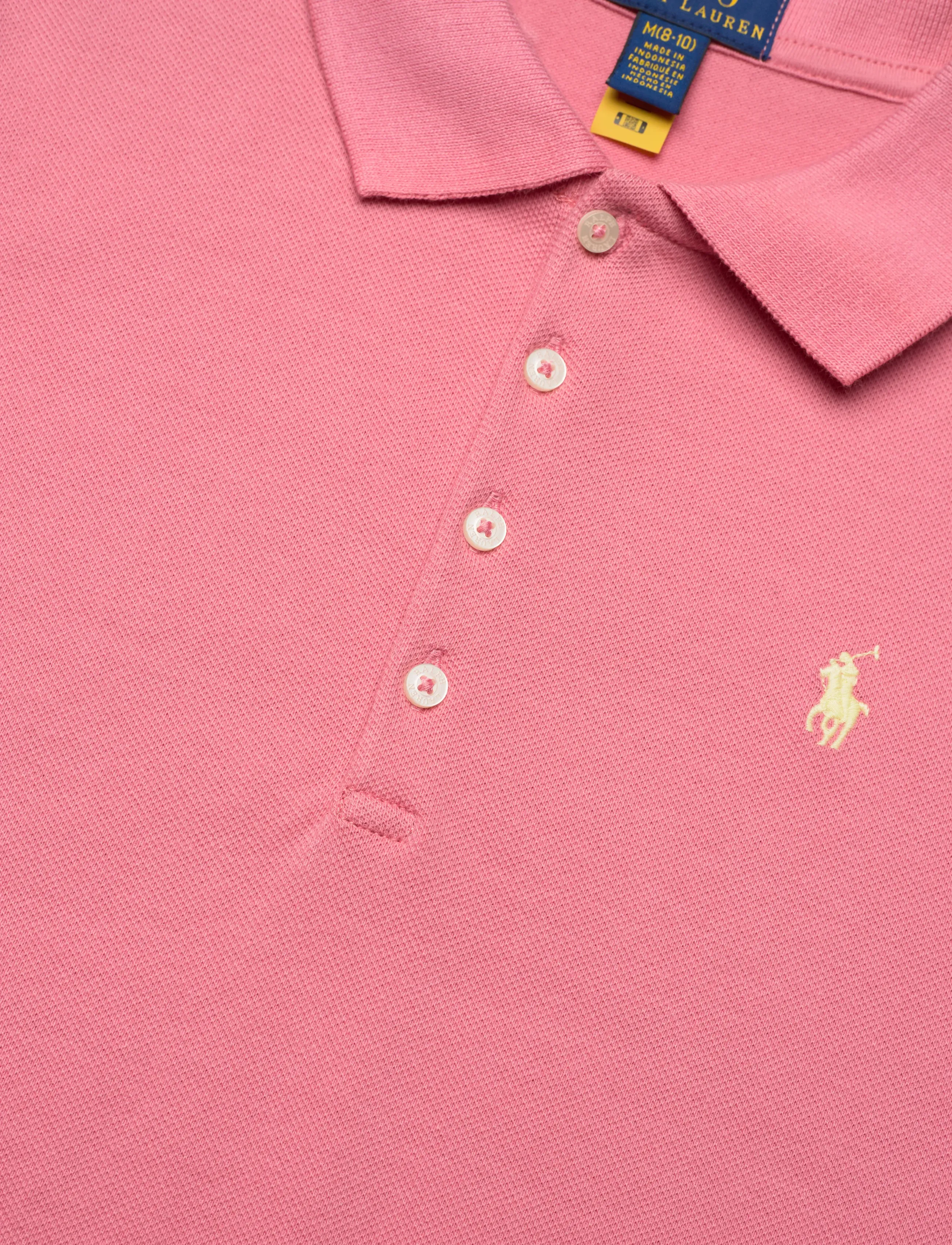 Ralph Lauren Kids - STRETCH MESH-SS POLO SHRT-TP-KNT - kurzärmelig - desert rose - 2