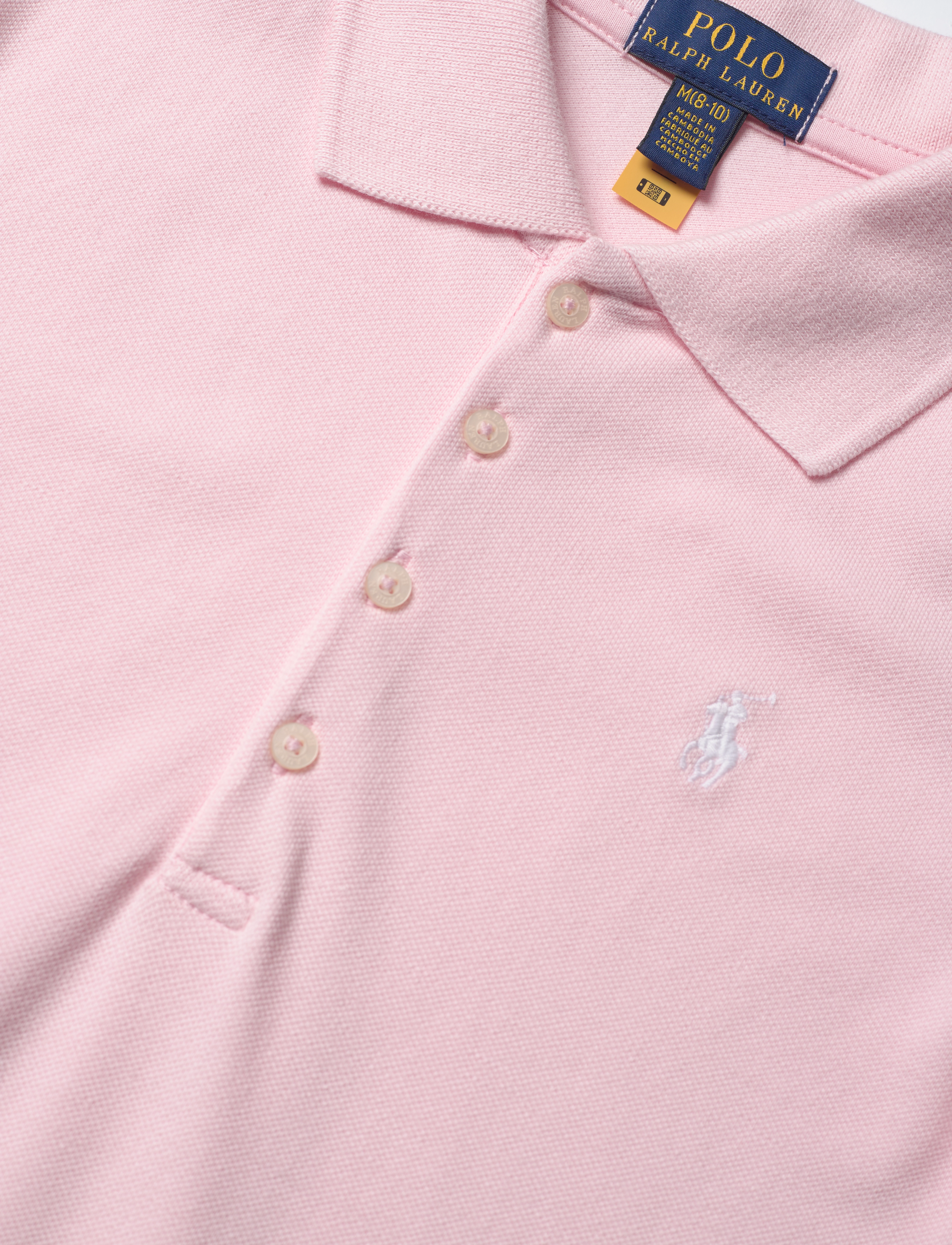 Ralph Lauren Kids - Short-Sleeve Polo Dress - ikdienas kleitas ar īsām piedurknēm - hint of pink w/ w - 2