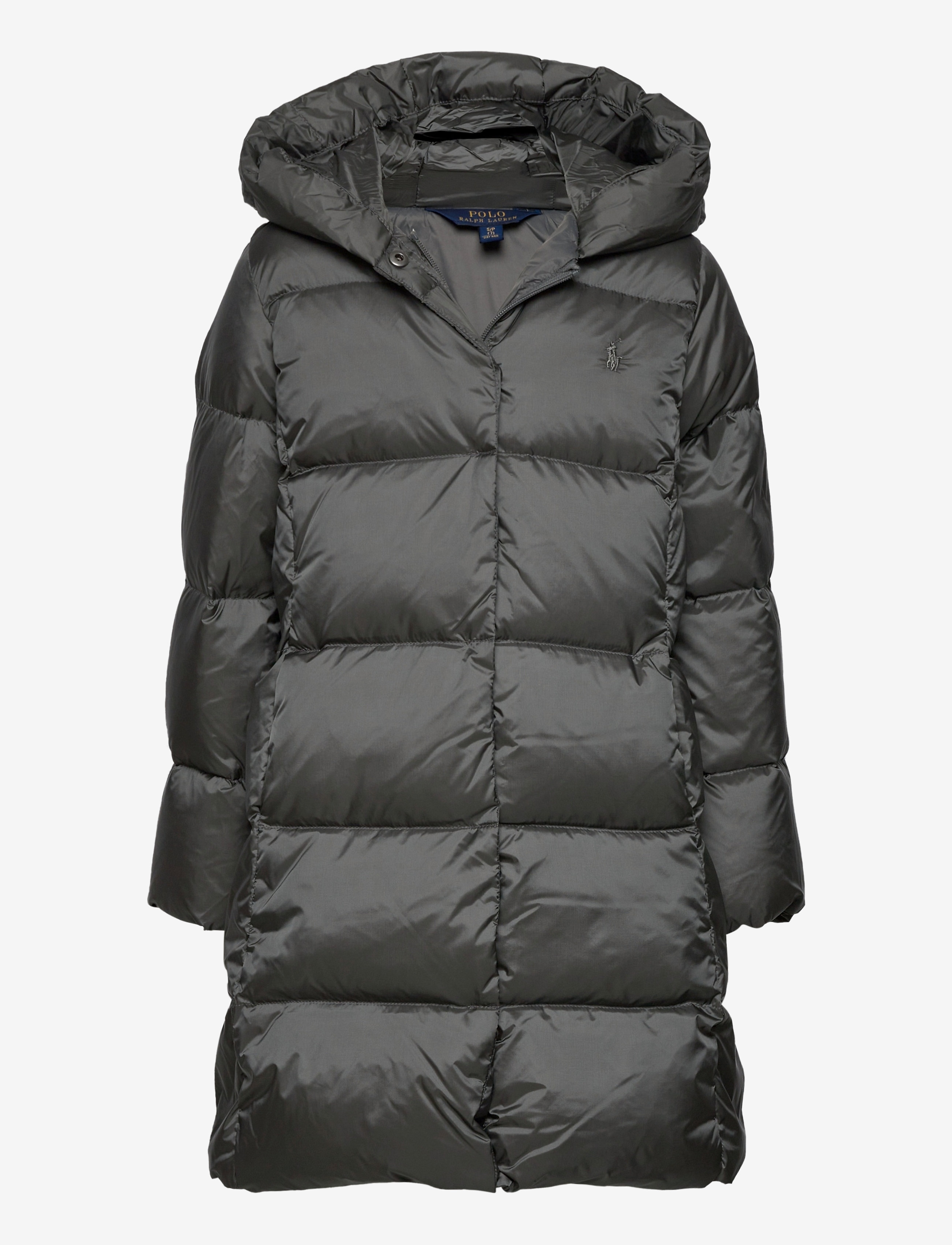 Ralph Lauren Kids - Quilted Hooded Down Coat - magnum grey - 0