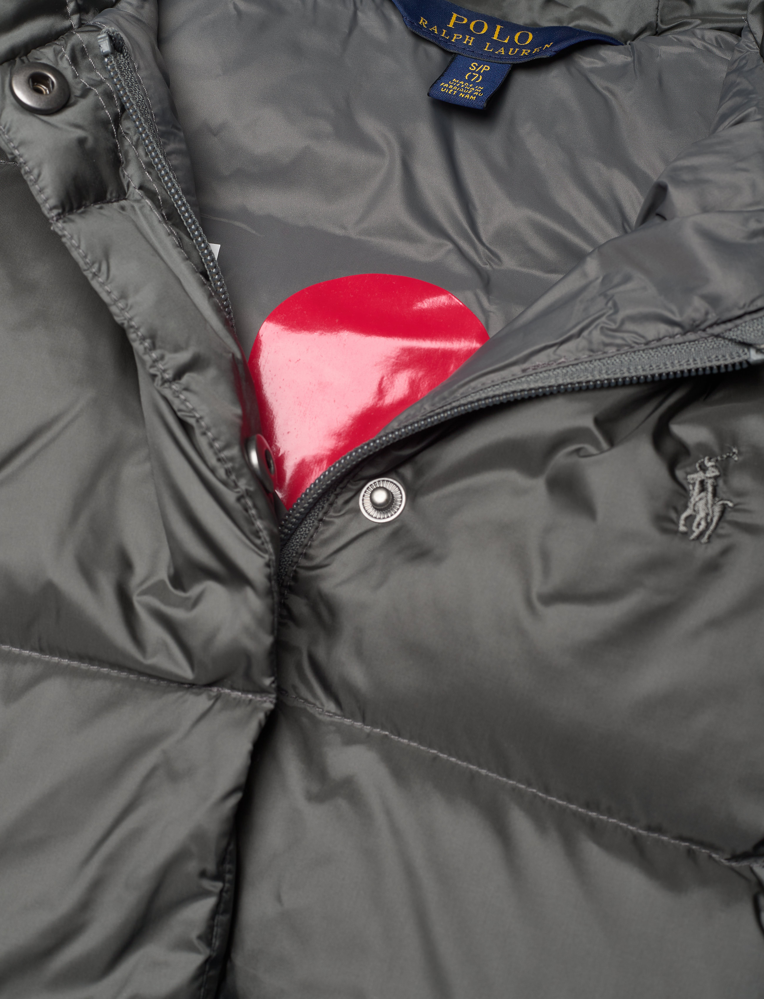 Ralph Lauren Kids - Quilted Hooded Down Coat - magnum grey - 3