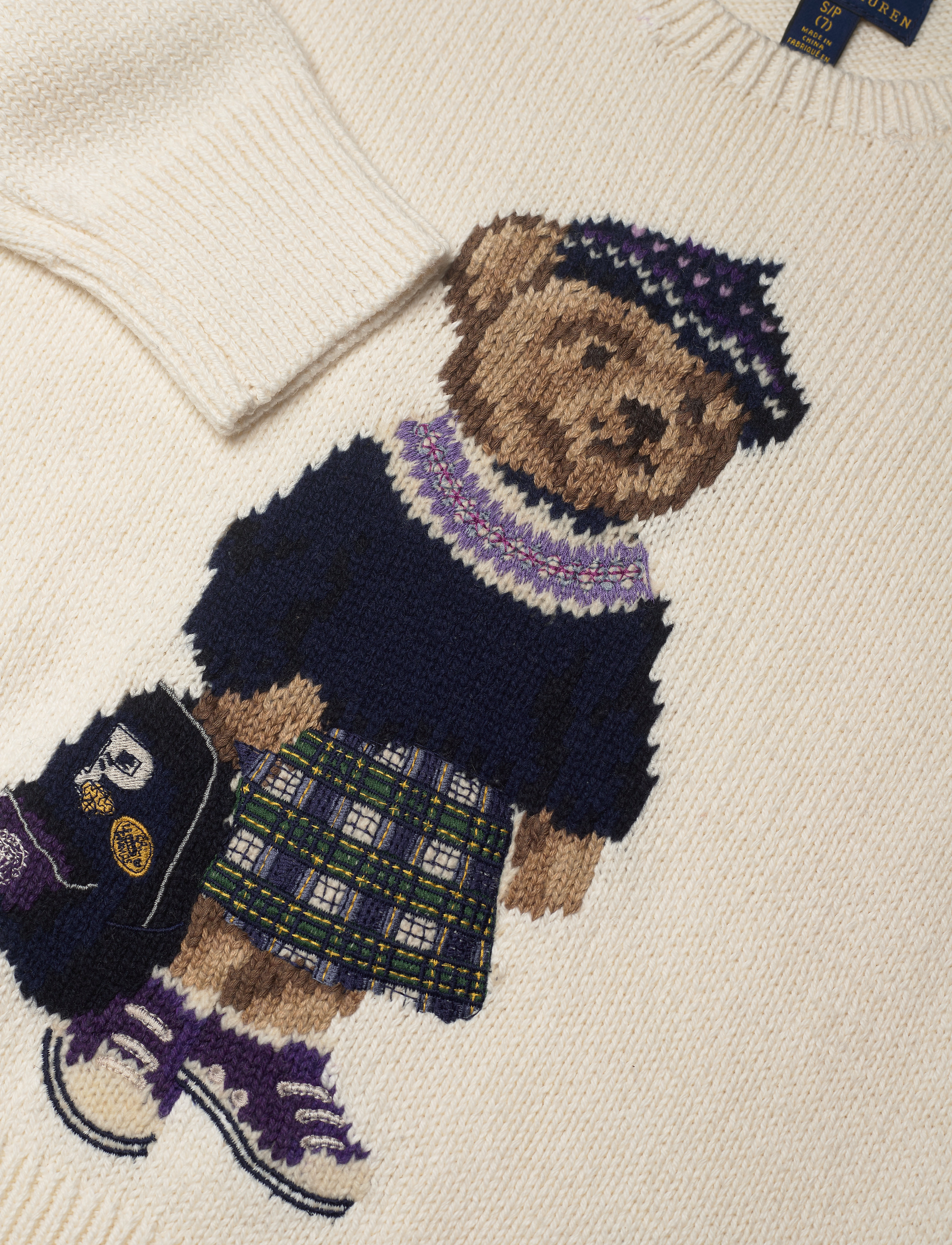Ralph Lauren Kids - Preppy Bear Sweater - clubhouse cream - 2