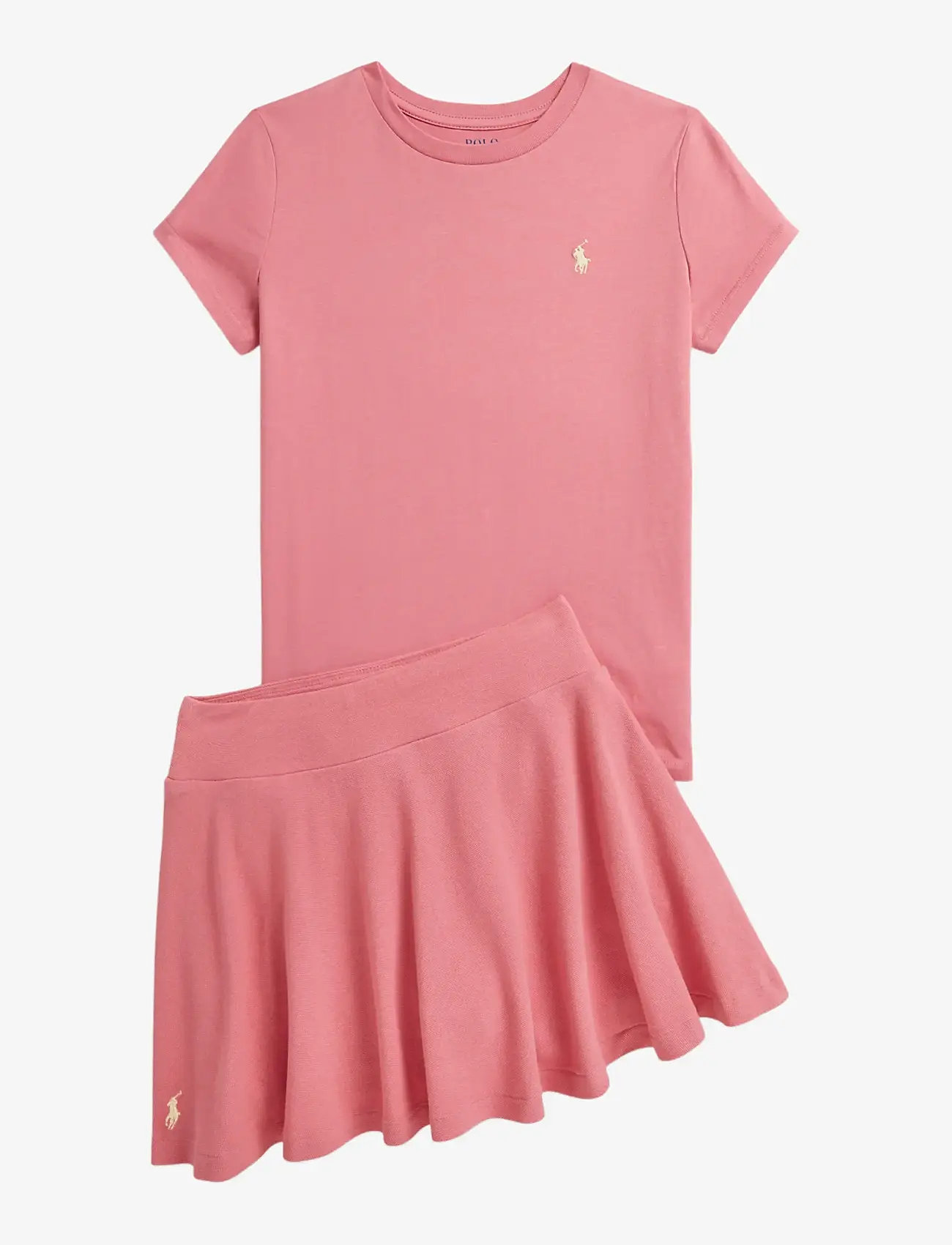 Ralph Lauren Kids - Cotton Jersey Crewneck Tee - short-sleeved t-shirts - desert rose sp26 - 2